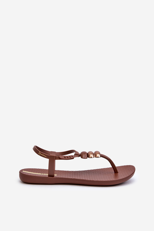 Dámské ploché sandály Japonky 83507 Ipanema Class Blown Up Sandal Fem hnědé