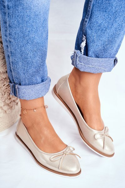 Dámské baleríny Sergio Leone Zlaté BL612