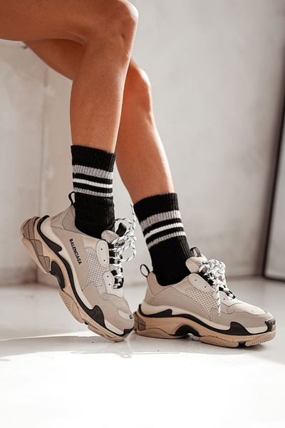 Dámske ponožky s ozdobným tlačom Čierne