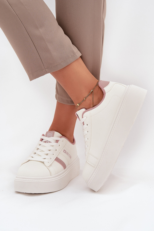 Dámske Sneakers Na Platforme Big Star SS274346 Biele
