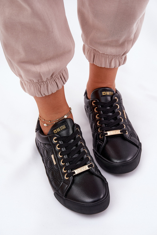 Dámské Tenisky Z Eko Kůže Big Star RR274323 Černé