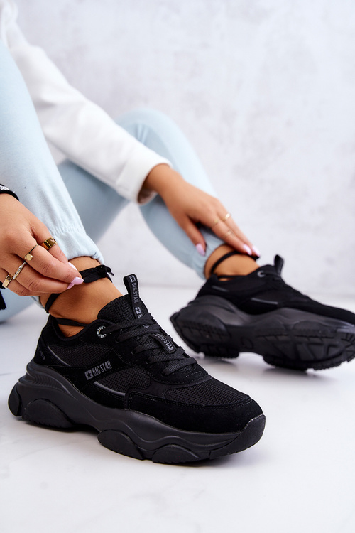 Dámské Sneakers Sportovní Obuv Big Star JJ274578 Černá