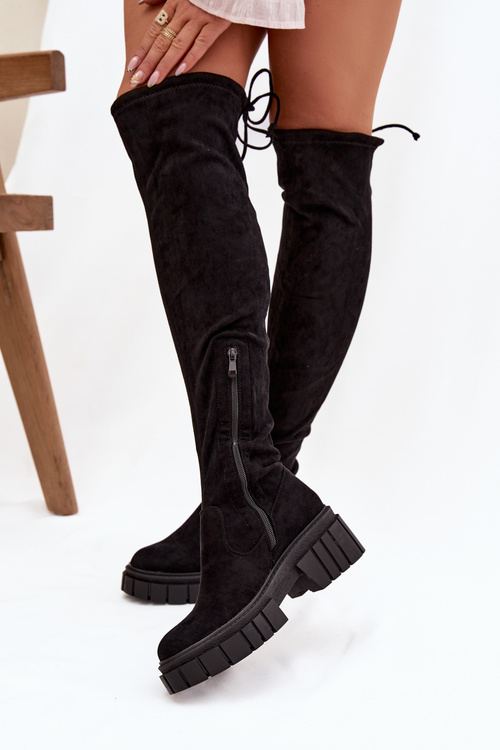 Dámské semišové boty Workers Černá Cheera