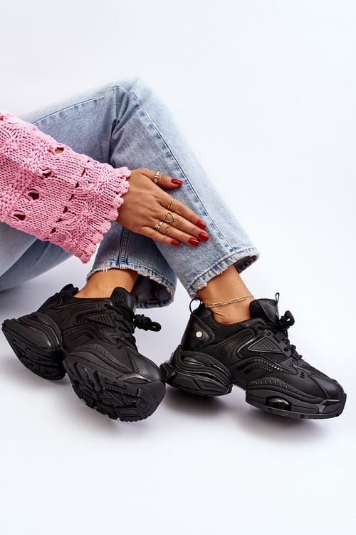 Topánky s Hrúbkou Podrážky GOE NN2N4045 Čierne