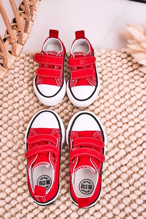 Dětské Tenisky Na Suchý Zip BIG STAR HH374098 červené