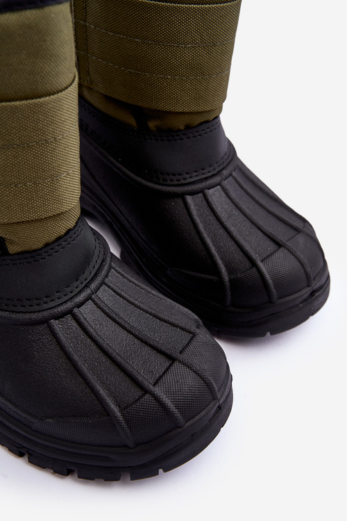 Khaki Big Star MM374123 Detské snehové topánky