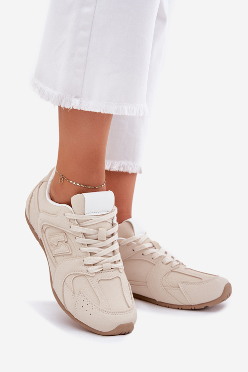 Dámske Športové Topánky Z Eko Semišu Béžové Dorella