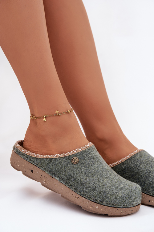 Domáce obutie Dámske papuče Inblu ED000031 Zelená