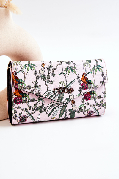 Velká kožená peněženka NOBO M0240-CM04 Růžová