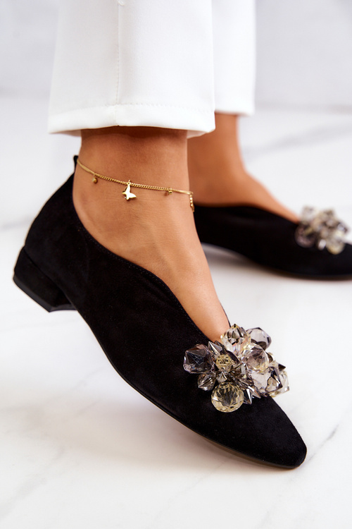 Elegantné semišové topánky s dekoráciou Black McQueen