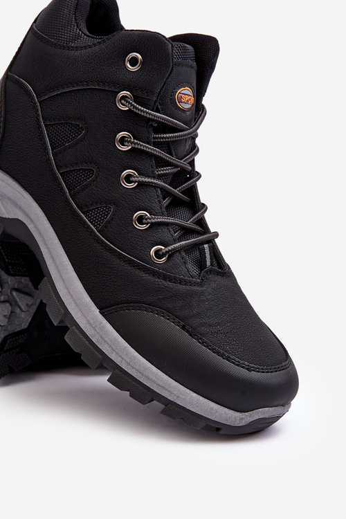 Mužské Klasické Trekové Boty Černé Gometti