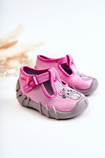 Papcie topánky Befado Kitty 110p433 Pink