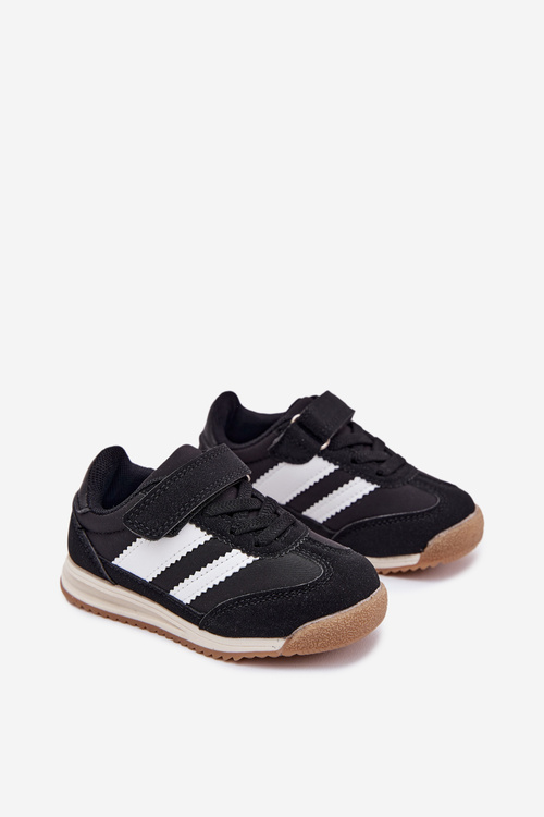 Dětské Sneakersy Sportovní Boty Na Suchý Zip Černé Viona