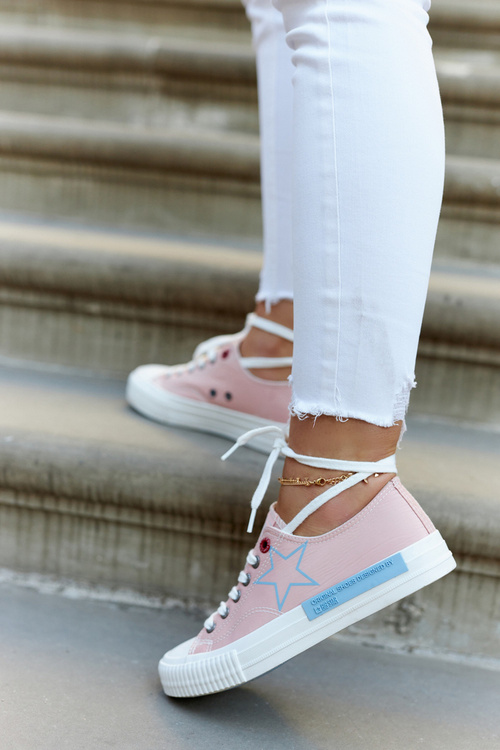 Dámske nízke tenisky Veľká hviezda JJ274385 Pink
