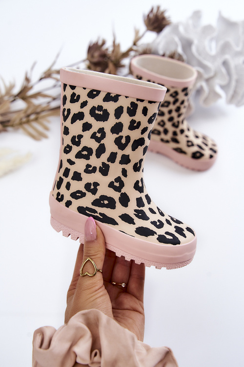 Pink Nanny Baby topánky v leopardovej tlači