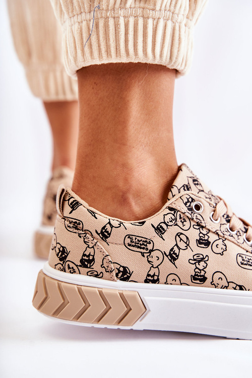 Dámské tenisky Sportovní obuv vzor Beige Awersa