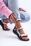 Dámske športové sandále Lee Cooper LCW-23-34-1688L Pink-Blue