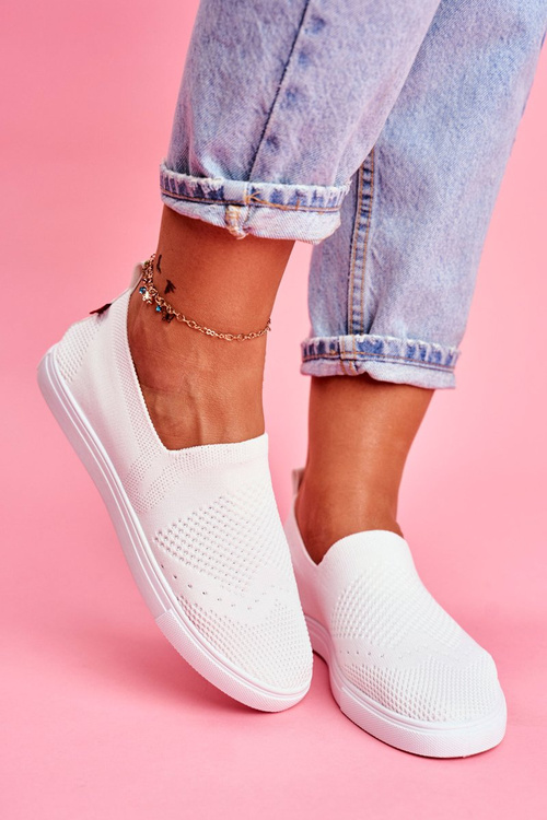 Dámské Tenisky Slip-on Big Star Bílé FF274A608