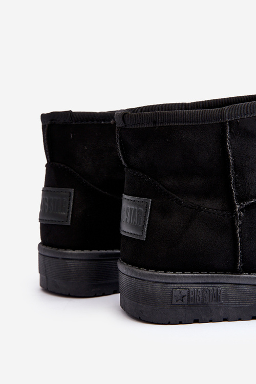 Dětské sněhové boty s podšívkou černé Big Star MM374054