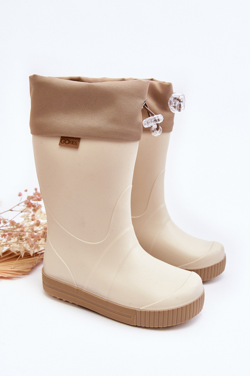 Dětské Holínky s límcem Wave Gokids 979 Beige