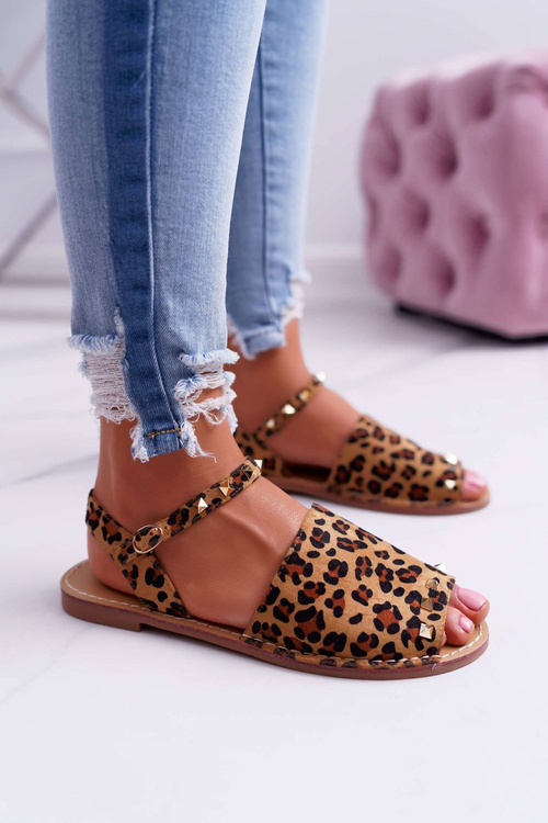 Dámske sandále Lu Boo Suede Leopard Silena