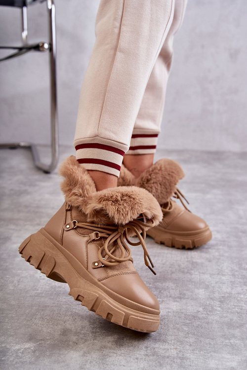 Izolované topánky tmavé béžové Charles