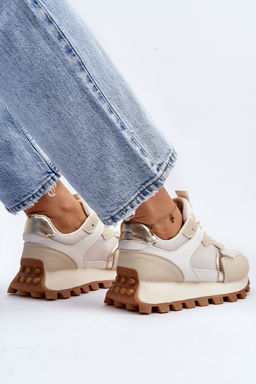 Dámske bežové športové tenisky Ralita