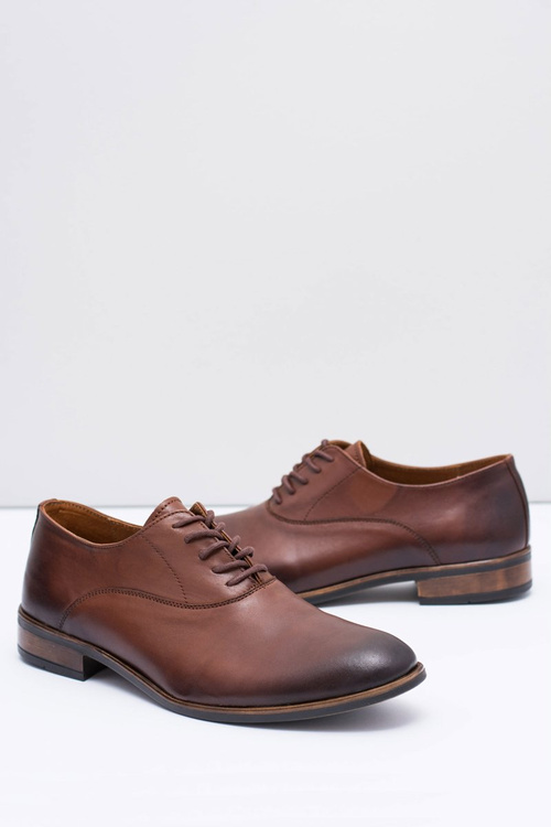 Pánské Polobotky Elegantní Kožené Boty Hnědé Clark