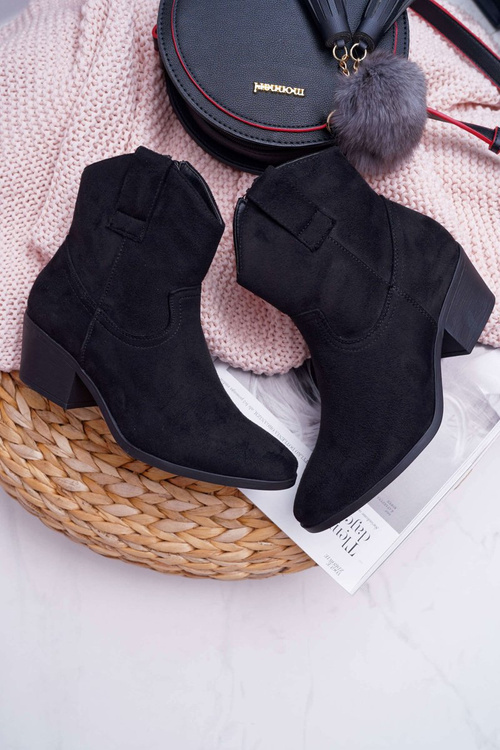 Dámské Kotníkové Boty Černé Telifa