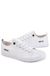 Pánské tenisky z nízkého materiálu Big Star KK174006 Bílé