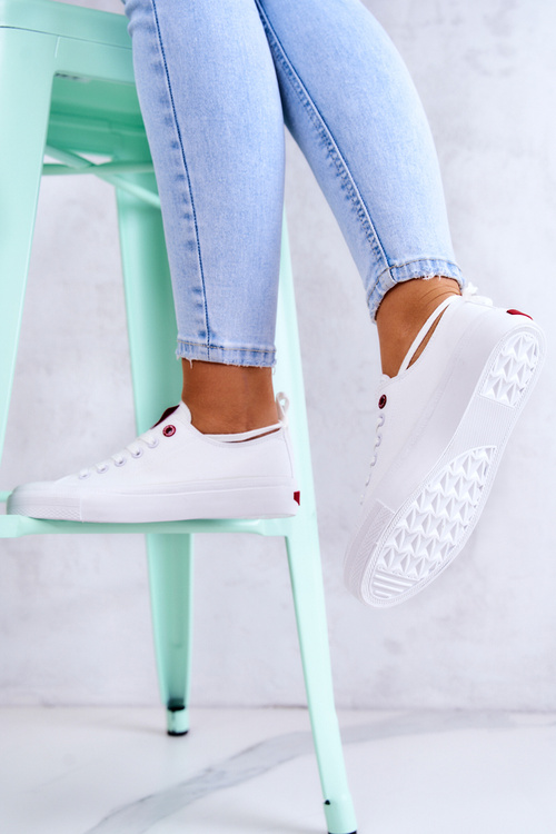 Klasické tenisky krížové džínsy jj2r4017c biele