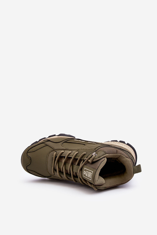 Zelená veľká hviezda MM174163 Izolované turistické topánky