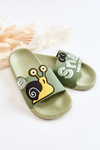 Ľahký detský slimák zelený flip -flops