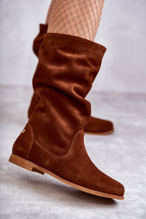 Dámske semišové topánky Maciejka 05057-29 červené