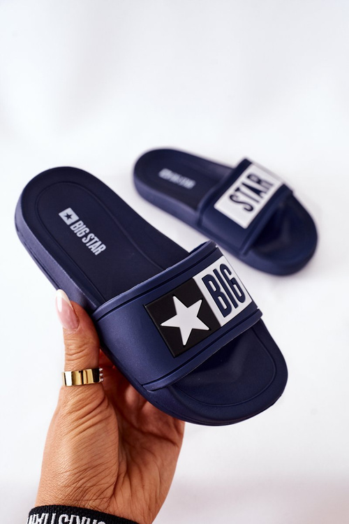 Veľká hviezda DD374152 Navy Blue Flip Flops
