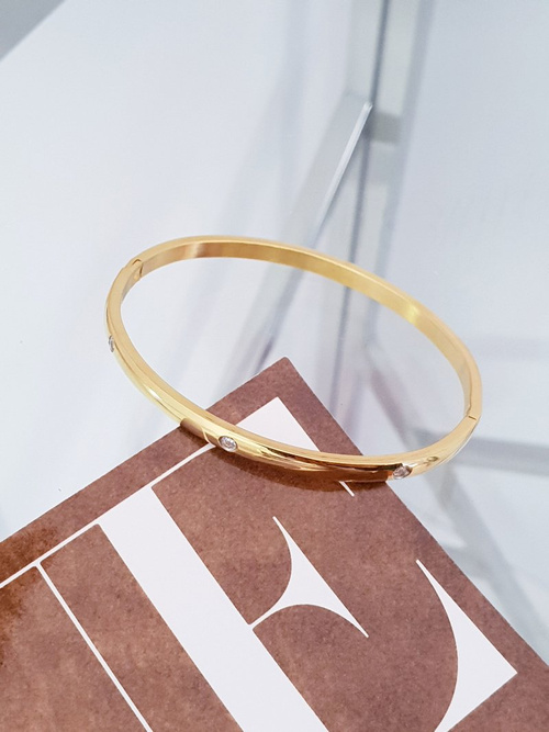 Dámský Náramek Ocel se zirkonem zlaté Ursa