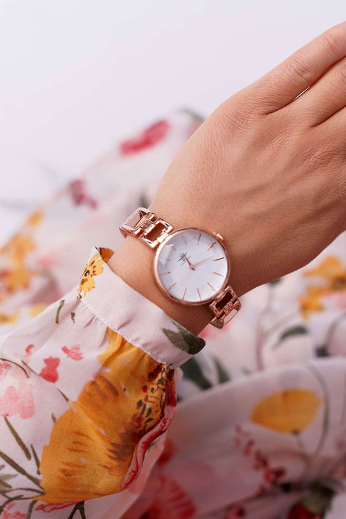 Dámske hodinky Michael John Pink Gold Drii