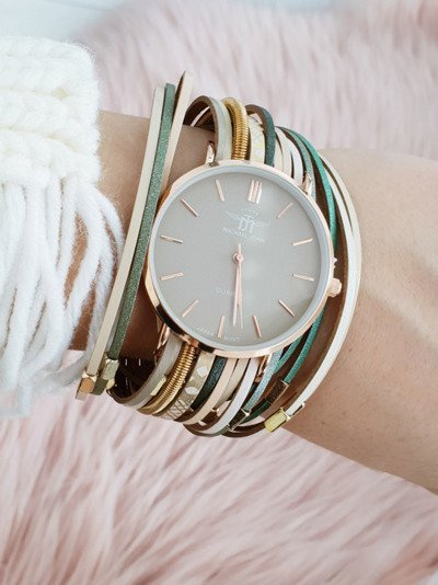 Dámské hodinky Michael John Pepero Béžový