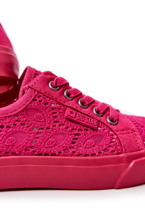 Veľká hviezda JJ374007 Pink Openwork Sneakers