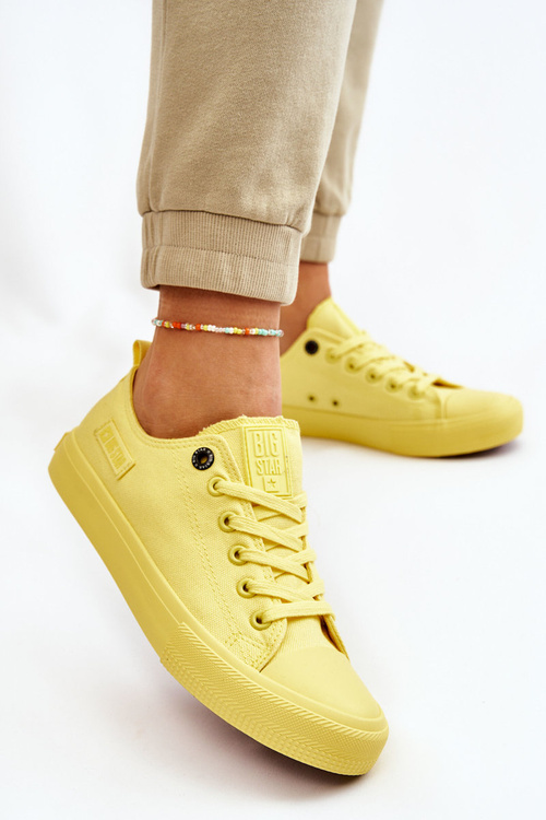 Dámské klasické nízké tenisky Big Star LL274026 Žlutá