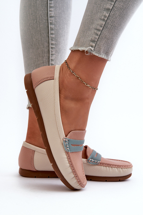 Dámské mokasíny z eko kůže růžové Vikitara