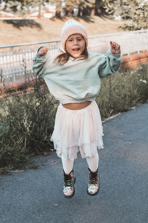 Ružové tlačené topánky ružové dexi