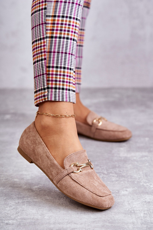 semišové klasické mokasíny Tmavě béžové Roddie