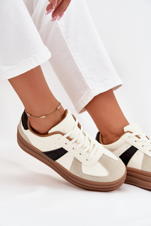 Dámské Sneakers Na Platformě Béžové Sivirae