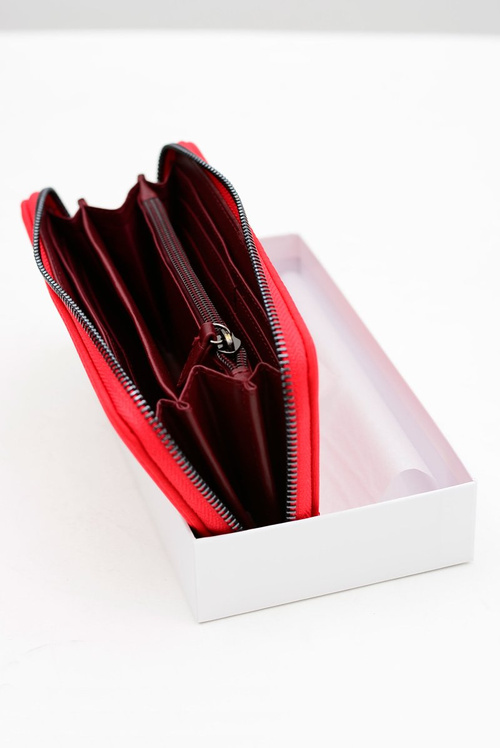 Veľká ženská červená peňaženka Diana & Co