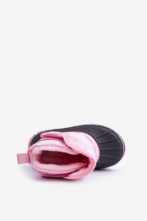 Dětské Sněhule Na Suchý Zip Růžové Lee Cooper LCJ-24-44-2863K