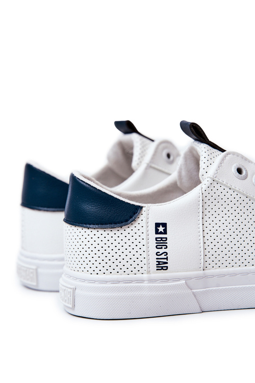 Pánské Kožené Tenisky BIG STAR JJ174226 Bílá