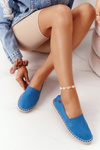 Espadrilles na pletenej výške veľkej hviezdy DD274A152 modrá