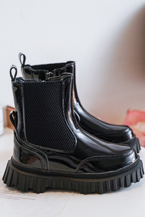 Maľované detské topánky pre posuvnú izolovanú čiernu jolynn