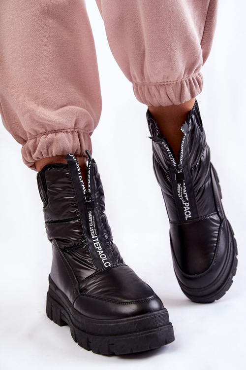 Dámské pohodlné boty do sněhu Elodia černé barvě